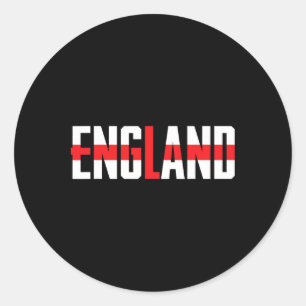 Engelse Cricketspeler Grappige Cricket Sport Ronde Sticker