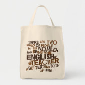 Engelse docent Gift Tote Bag (Voorkant)