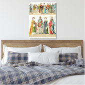Engelse dress canvas afdruk (Insitu (Slaapkamer))