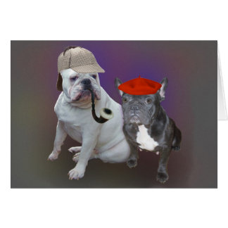 Engelse en Franse Bulldogs