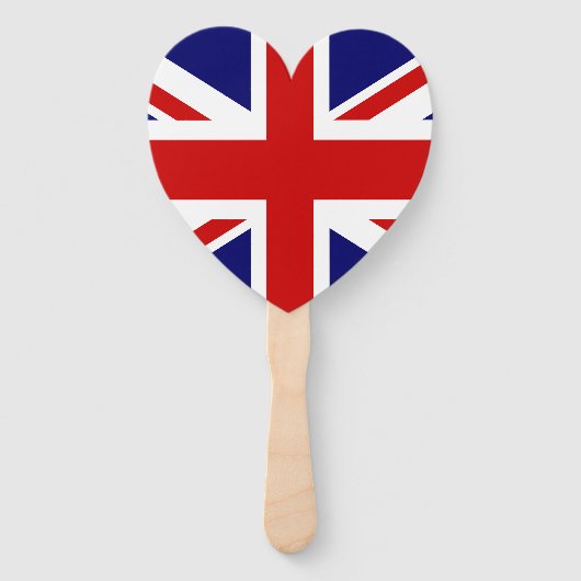 Engelse en Schotse vlag bruiloft partij Handwaaier (Voorkant)