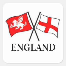 Engelse en St George Flag Sticker