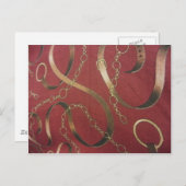 Engelse Equestrian - Rood Briefkaart (Voorkant / Achterkant)