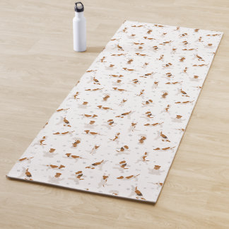 Engelse Fox Terrier yoga pose Yogamat