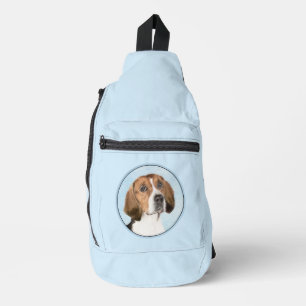 Engelse Foxhound-schilderij Cute Originele Honden Sling Bag