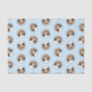 Engelse Foxhound Schilderij Schattigee Originele H Tissuepapier