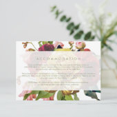 Engelse Garden  Roos Wedding bijlage kaart (Staand voorkant)