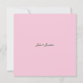 Engelse Garden Roos Wedding Invitation Kaart (Achterkant)