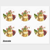 Engelse Garden  Rozen Wedding Ronde Sticker (Vel)