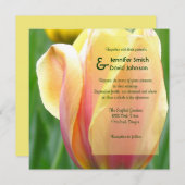 Engelse Garden Tulip Wedding Uitnodiging (Voorkant / Achterkant)