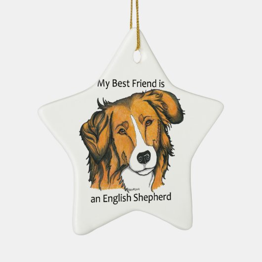 engelse geschenken - sable keramisch ornament (Rechts)