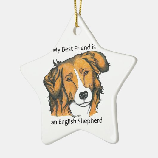 engelse geschenken - sable keramisch ornament (Links)