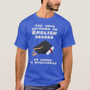 Engelse graad afstuderen grappige topresgamer t-shirt