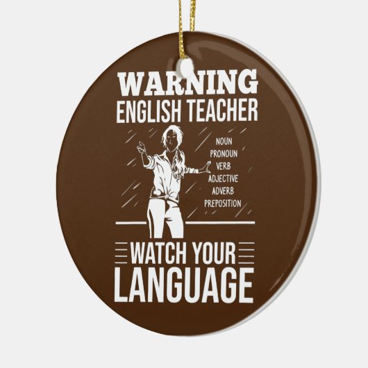 Engelse Grammar Checker Keramisch Ornament (Links)