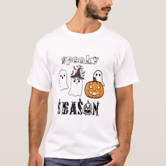 engelse griezelige seizoen Gelukkig Halloween T-shirt