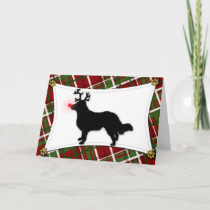 Engelse herder rendier kerst Kaart