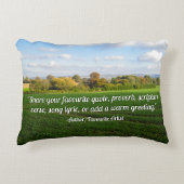 Engelse herfst platteland - gepersonaliseerd accent kussen
