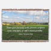 Engelse herfst platteland - gepersonaliseerd deken