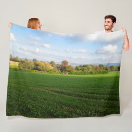Engelse herfst platteland - gepersonaliseerd fleece deken