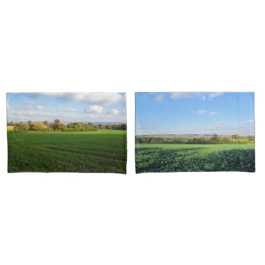 Engelse herfst platteland - gepersonaliseerd kussensloop (Voorkant-Set)