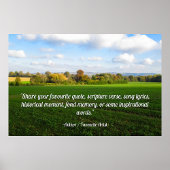 Engelse herfstplatteland - Gepersonaliseerd Poster