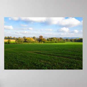 Engelse herfstplatteland - Gepersonaliseerd Poster