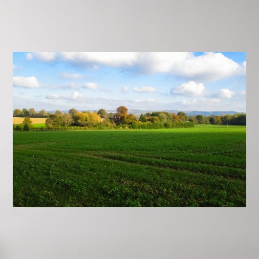 Engelse herfstplatteland - Gepersonaliseerd Poster (Voorkant)