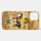 ENGELSE HORSE-, HOEFIJZER- EN SHAMROCK-MONOGRAM Case-Mate iPhone CASE (Achterkant (horizontaal))