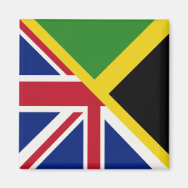 Engelse Jamaicaanse vlag | De vlag van Half Jamaic Magneet