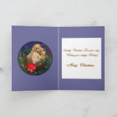 Engelse kerstcadeautjes voor Cocker Spaniel Feestdagen Kaart (Binnen)