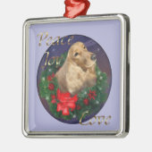 Engelse kerstcadeautjes voor Cocker Spaniel Metalen Ornament (Links)