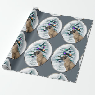 Engelse kerstmis cadeaupapier