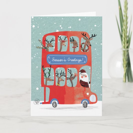 Engelse Kerstmis Feestdagen Kaart (Voorkant)