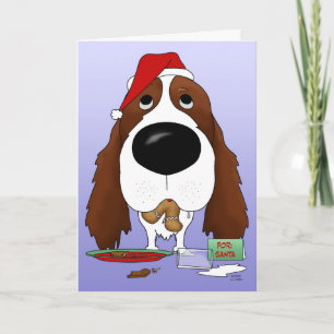 Engelse Kerstmis van het Spaniel van de Feestdagen Kaart