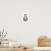 Engelse klimop Matryoshka Poster (Keuken)