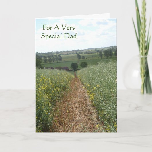 Engelse landelijke scène met origineel vers voor p kaart (Voorkant)