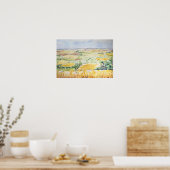Engelse landschap aquarel schilderij  poster (Keuken)