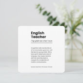 Engelse leraar Definitie printwaardebepaling Cadea (Staand voorkant)