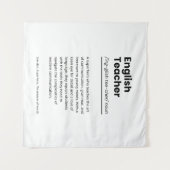 Engelse leraar Definitie printwaardebepaling Cadea Wandkleed (Voorkant (horizontaal))