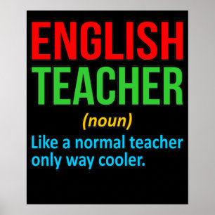 Engelse leraar definitietaal Grammar Poster