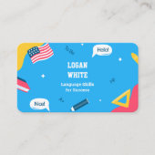 Engelse leraar ESL Instructor Visitekaartje (Voorkant)