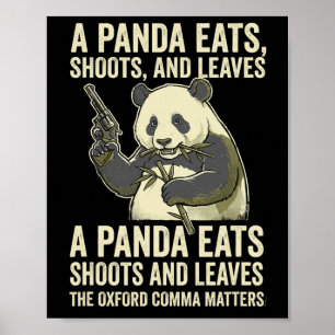 Engelse leraar grammatica interpunctie humor Oxfor Poster