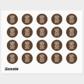 Engelse leraar outfit Pen Grafisch Engels Ronde Sticker (Vel)