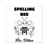 Engelse leraar spelling bij grading aanmoediging zelfinktende stempel (Design)