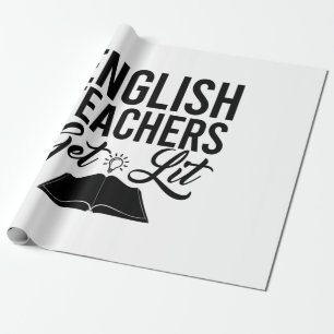 Engelse leraren krijgen een lesje cadeaupapier