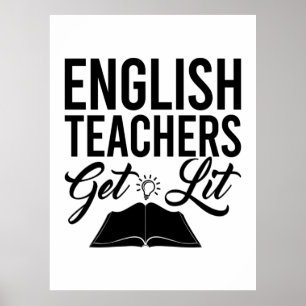 Engelse leraren krijgen een lesje poster