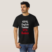 Engelse lerares Badass T-shirt (Voorkant volledig)