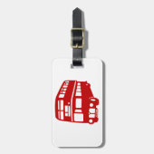 engelse london bus bagagelabel (Voorkant verticaal)