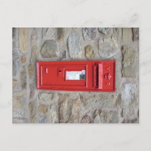 Engelse mailbox briefkaart (Voorkant)