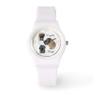 Engelse Mastiff Art Horloge